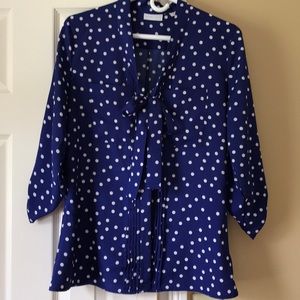 Polka Dot Quarter Sleeve Top